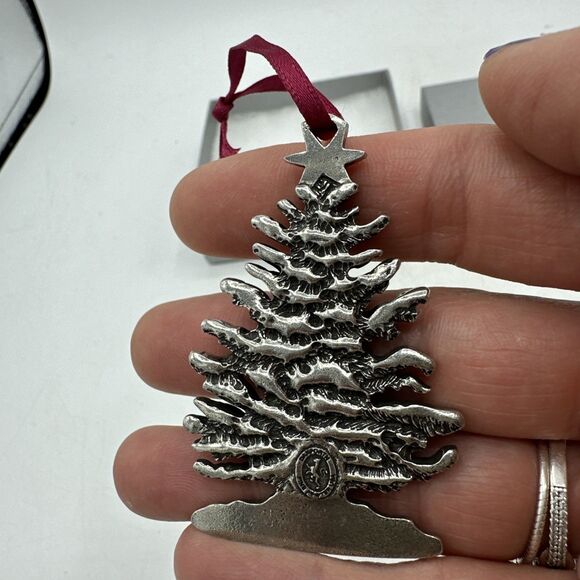 Danforth Pewter Christmas Tree Ornament Silver Tone 2012 - Picture 5 of 16